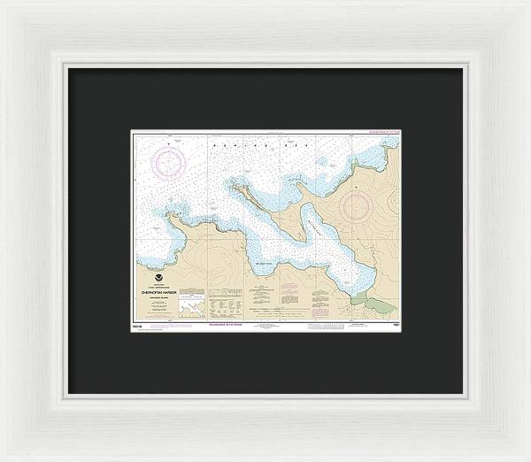 Nautical Chart-16516 Chernofski Harbor - Framed Print