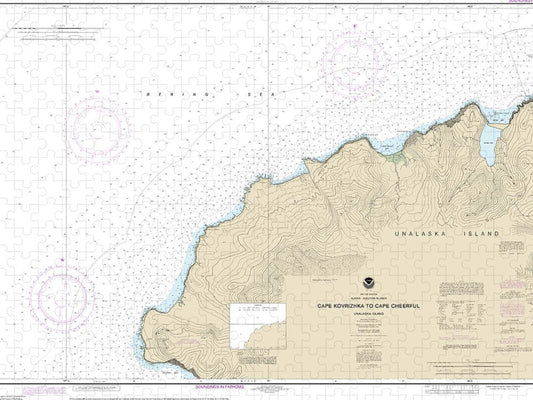 Nautical Chart 16518 Cape Kavrizhka Cape Cheerful Puzzle