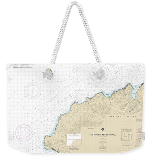 Nautical Chart-16518 Cape Kavrizhka-cape Cheerful - Weekender Tote Bag