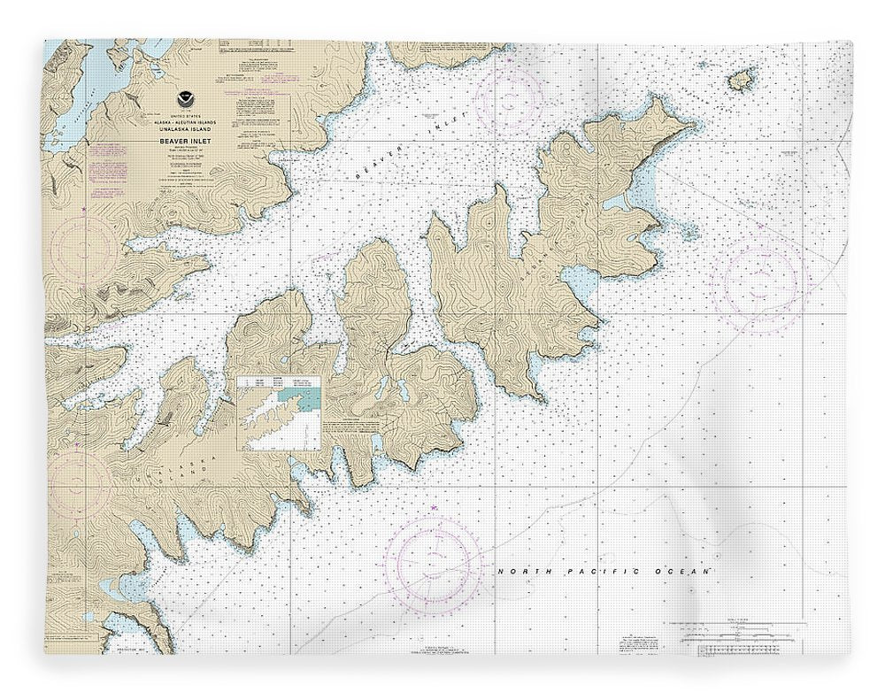 Nautical Chart-16522 Beaver Inlet - Blanket
