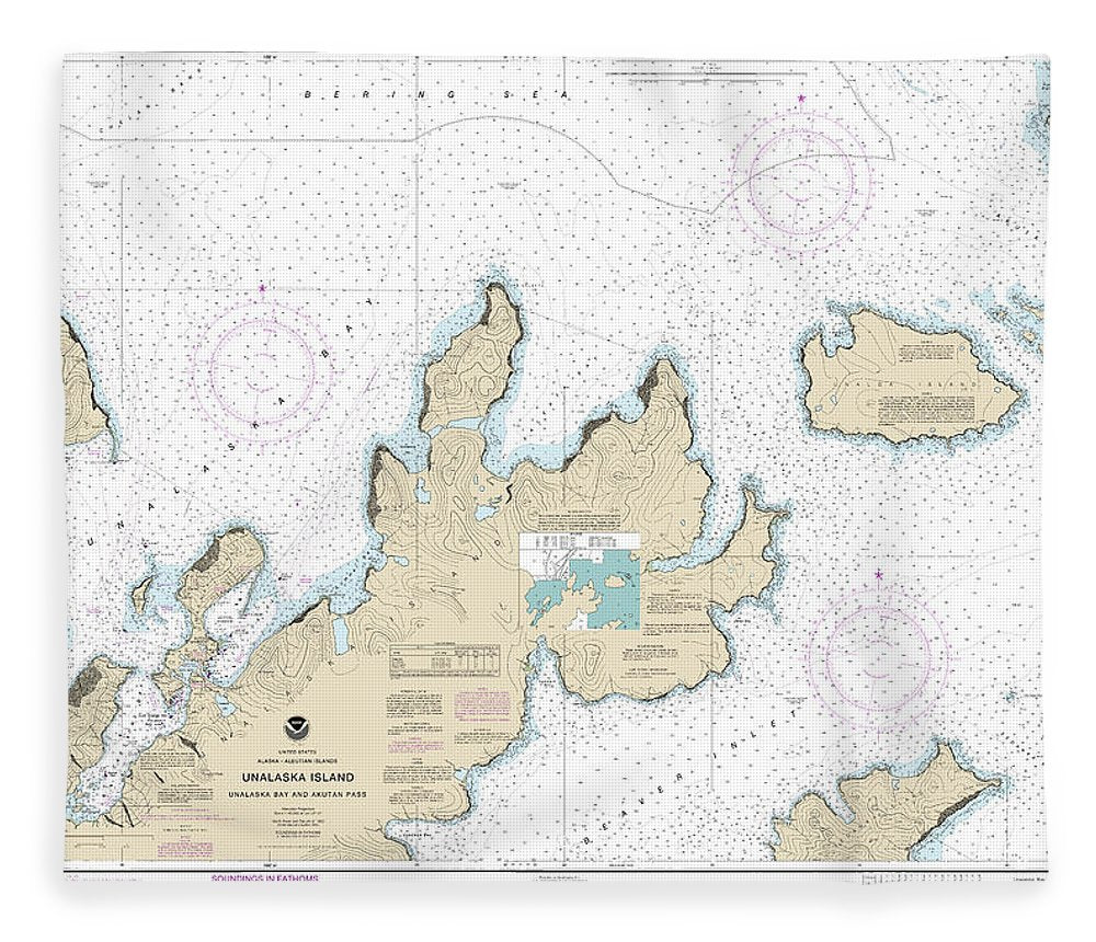 Nautical Chart 16528 Unalaska Bay Akutan Pass Blanket