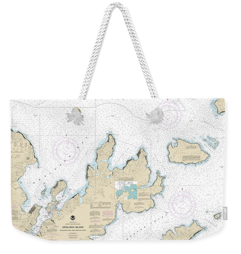 Nautical Chart-16528 Unalaska Bay-akutan Pass - Weekender Tote Bag