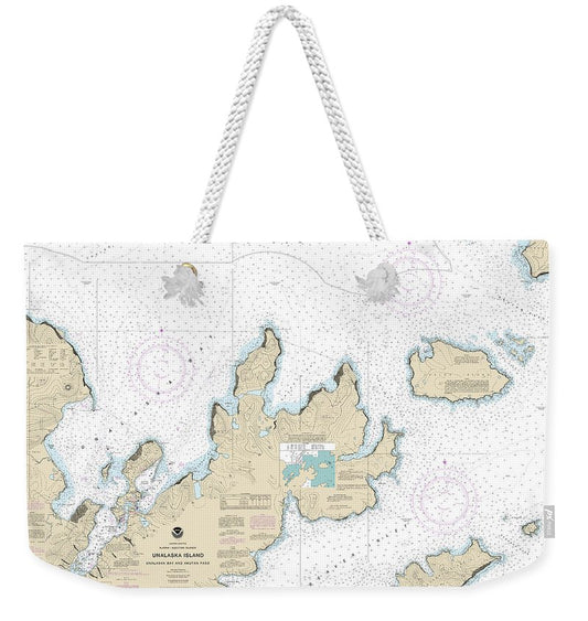 Nautical Chart-16528 Unalaska Bay-akutan Pass - Weekender Tote Bag