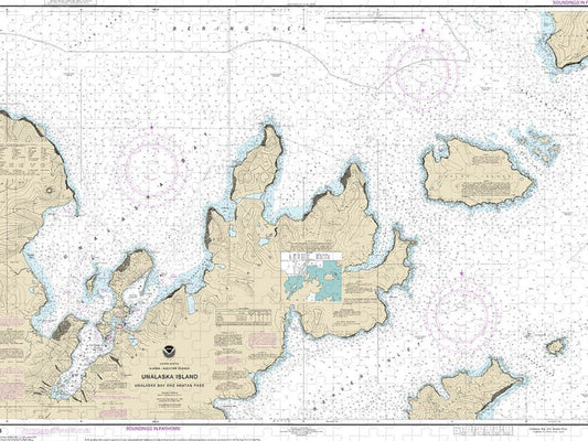 Nautical Chart 16528 Unalaska Bay Akutan Pass Puzzle