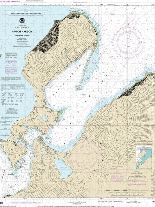 Nautical Chart 16529 Dutch Harbor Puzzle