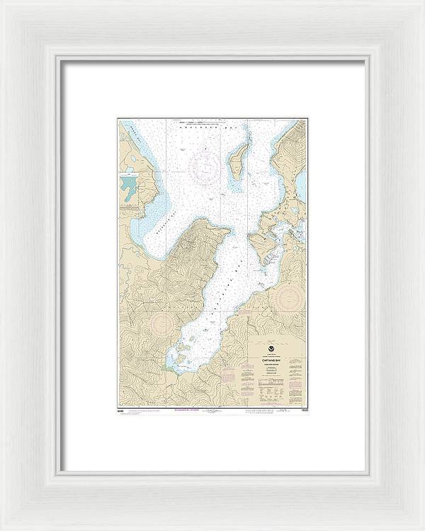 Nautical Chart-16530 Captains Bay - Framed Print