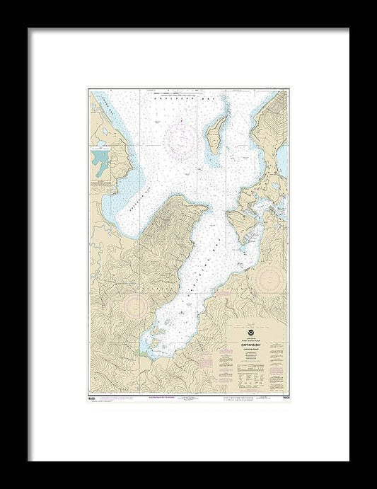 Nautical Chart-16530 Captains Bay - Framed Print