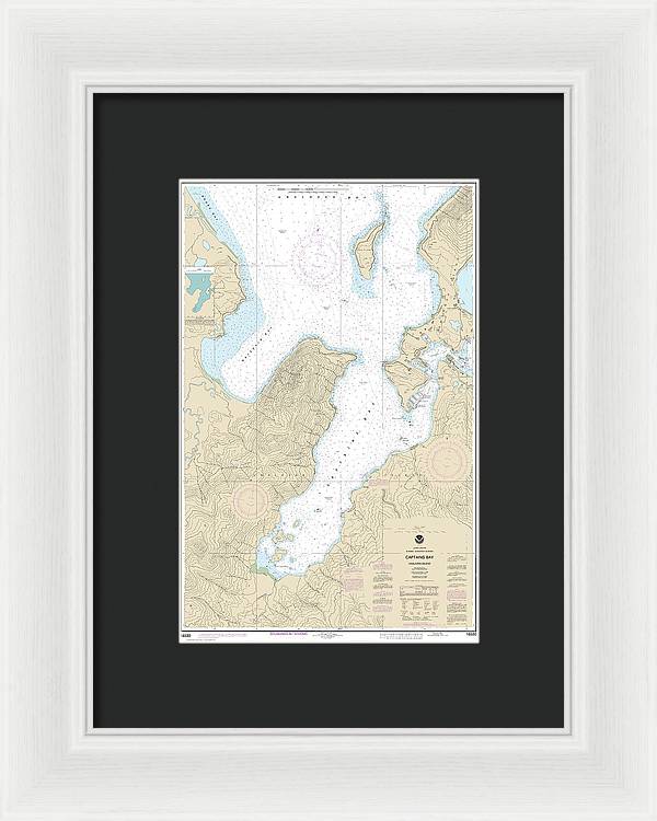 Nautical Chart-16530 Captains Bay - Framed Print