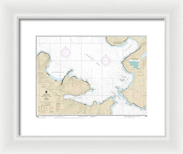 Nautical Chart-16532 Akutan Bay, Krenitzin Islands - Framed Print