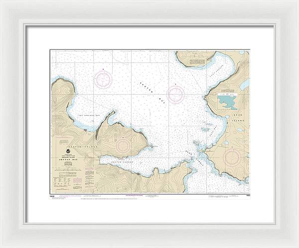 Nautical Chart-16532 Akutan Bay, Krenitzin Islands - Framed Print