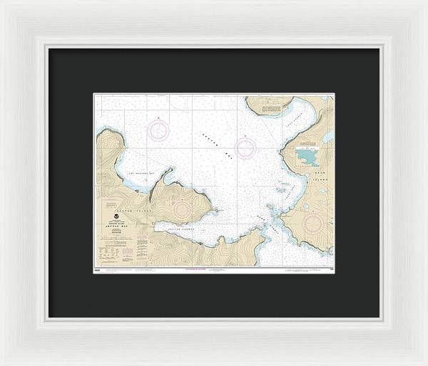 Nautical Chart-16532 Akutan Bay, Krenitzin Islands - Framed Print