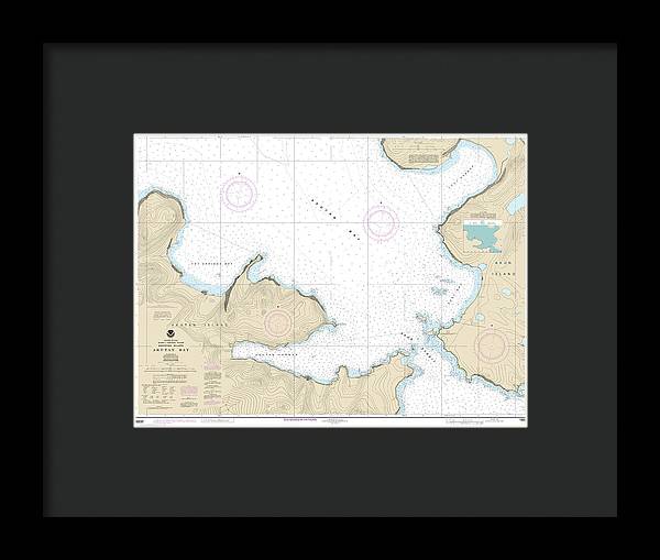 Nautical Chart-16532 Akutan Bay, Krenitzin Islands - Framed Print