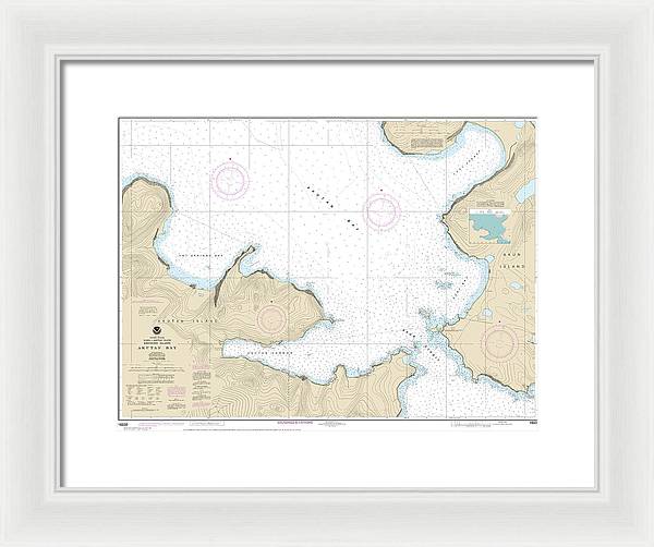 Nautical Chart-16532 Akutan Bay, Krenitzin Islands - Framed Print