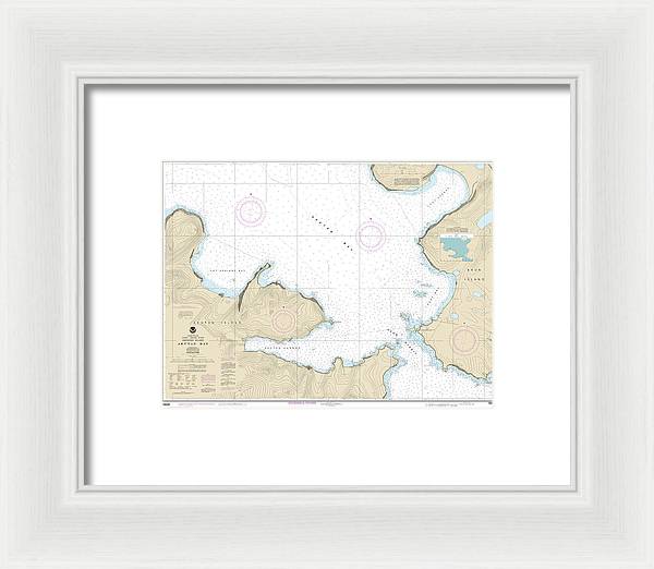 Nautical Chart-16532 Akutan Bay, Krenitzin Islands - Framed Print