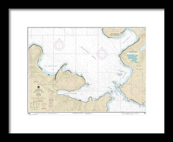 Nautical Chart-16532 Akutan Bay, Krenitzin Islands - Framed Print