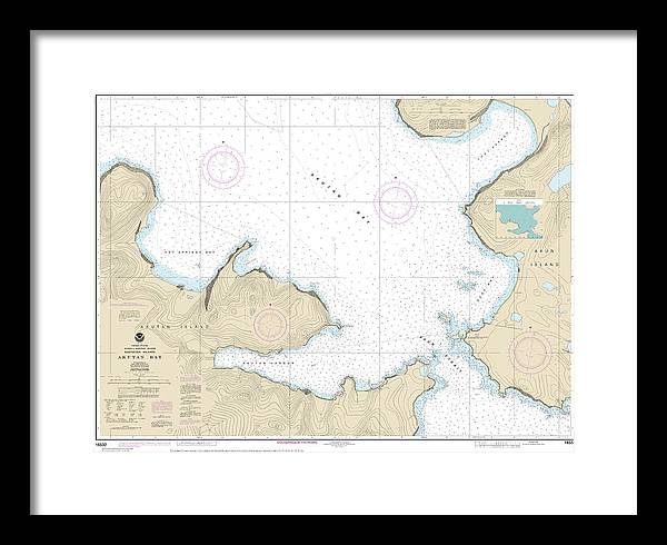 Nautical Chart-16532 Akutan Bay, Krenitzin Islands - Framed Print