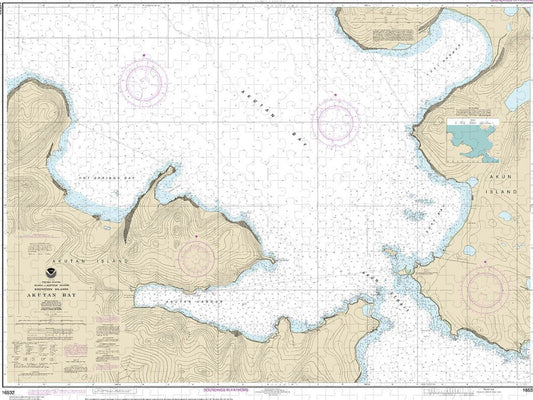 Nautical Chart 16532 Akutan Bay, Krenitzin Islands Puzzle