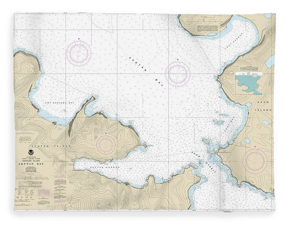 Nautical Chart-16532 Akutan Bay, Krenitzin Islands - Blanket