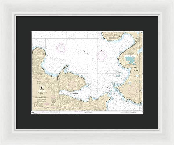 Nautical Chart-16532 Akutan Bay, Krenitzin Islands - Framed Print