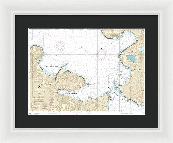 Nautical Chart-16532 Akutan Bay, Krenitzin Islands - Framed Print