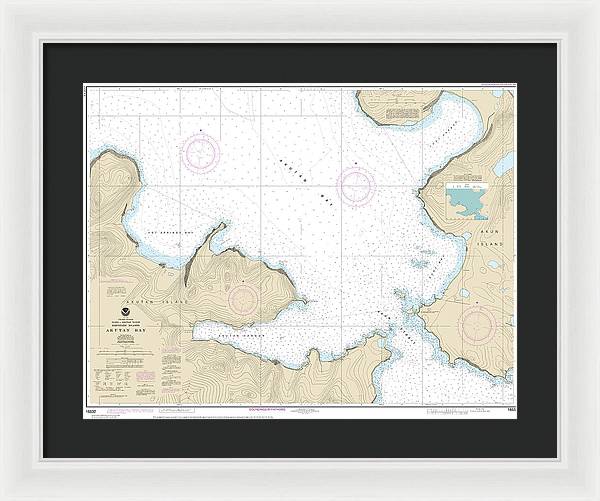 Nautical Chart-16532 Akutan Bay, Krenitzin Islands - Framed Print