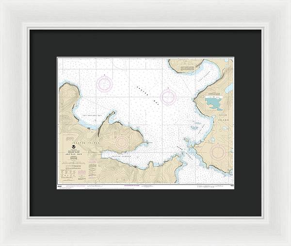 Nautical Chart-16532 Akutan Bay, Krenitzin Islands - Framed Print