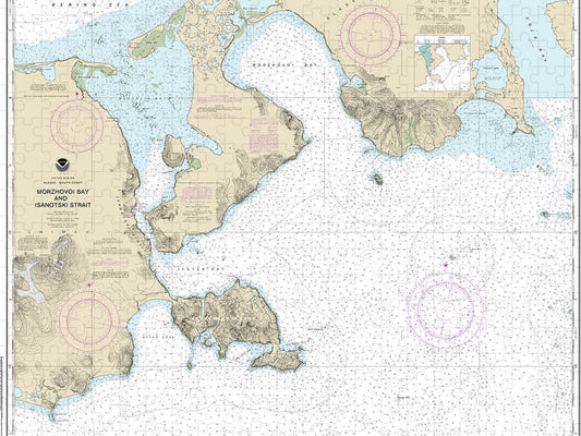 Nautical Chart 16535 Morzhovoi Bay Isanotski Strait Puzzle