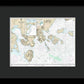 Nautical Chart-16549 Cold Bay-Approaches, Alaska Pen, King Cove Harbor - Framed Print  10" x 7.5"  Framed Nautical Chart Print by SeaKoast.
