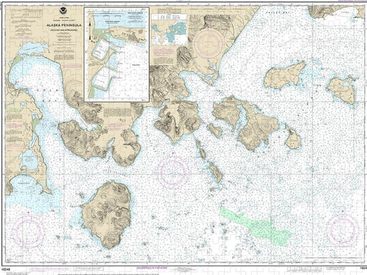 Nautical Chart 16549 Cold Bay Approaches, Alaska Pen, King Cove Harbor Puzzle