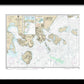 Nautical Chart-16549 Cold Bay-Approaches, Alaska Pen, King Cove Harbor - Framed Print  14" x 10.5"  Framed Nautical Chart Print by SeaKoast.