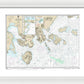 Nautical Chart-16549 Cold Bay-Approaches, Alaska Pen, King Cove Harbor - Framed Print  20" x 15"  Framed Nautical Chart Print by SeaKoast.