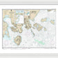 Nautical Chart-16549 Cold Bay-Approaches, Alaska Pen, King Cove Harbor - Framed Print  24" x 18"  Framed Nautical Chart Print by SeaKoast.