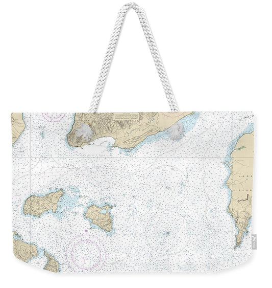 Nautical Chart-16551 Unga Island-pavlof Bay, Alaska Pen - Weekender Tote Bag
