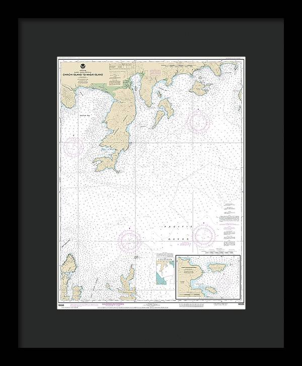 Nautical Chart-16556 Chiachi Island-nagai Island, Chiachi Islands Anchorage - Framed Print