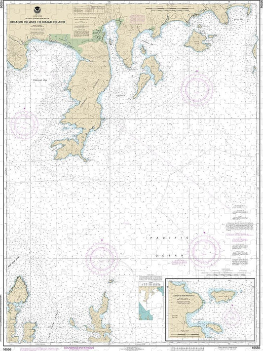 Nautical Chart 16556 Chiachi Island Nagai Island, Chiachi Islands Anchorage Puzzle