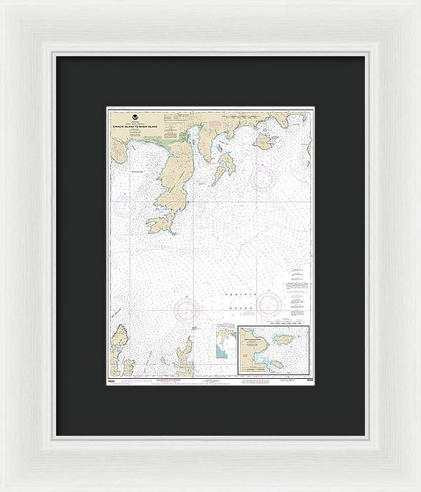 Nautical Chart-16556 Chiachi Island-nagai Island, Chiachi Islands Anchorage - Framed Print