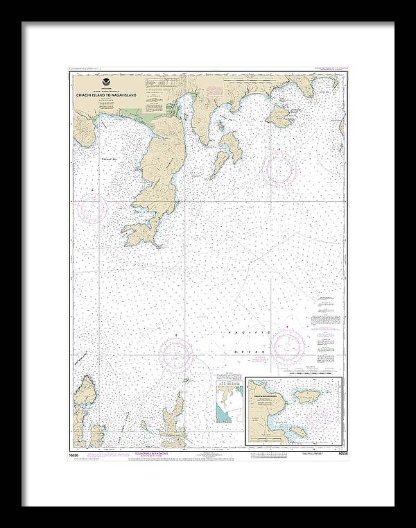 Nautical Chart-16556 Chiachi Island-nagai Island, Chiachi Islands Anchorage - Framed Print