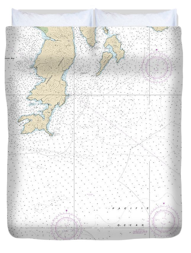 Nautical Chart-16556 Chiachi Island-nagai Island, Chiachi Islands Anchorage - Duvet Cover