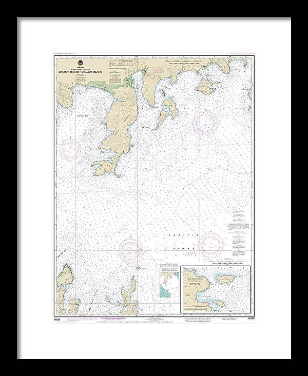 Nautical Chart-16556 Chiachi Island-nagai Island, Chiachi Islands Anchorage - Framed Print