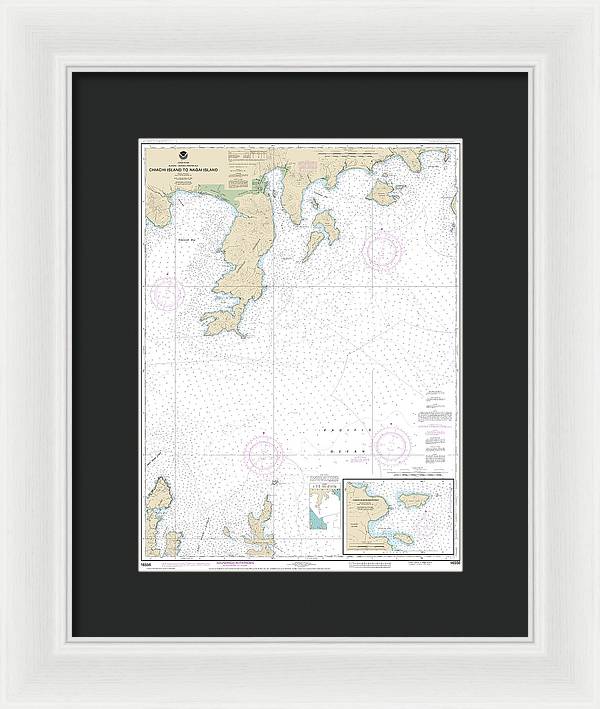 Nautical Chart-16556 Chiachi Island-nagai Island, Chiachi Islands Anchorage - Framed Print