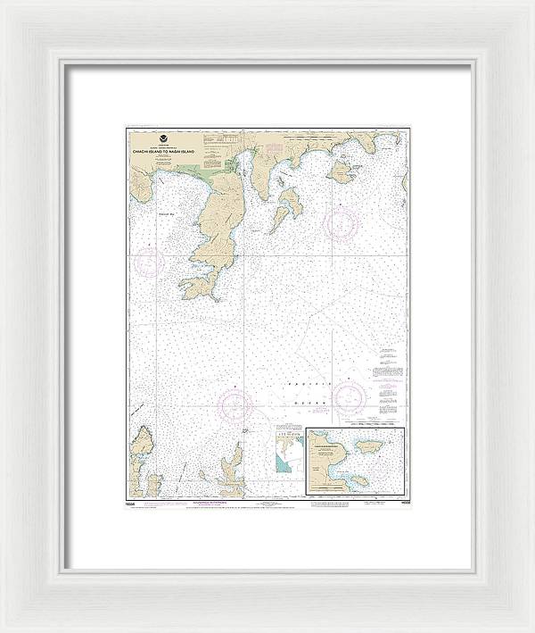 Nautical Chart-16556 Chiachi Island-nagai Island, Chiachi Islands Anchorage - Framed Print