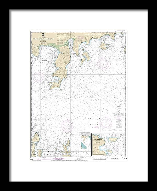 Nautical Chart-16556 Chiachi Island-nagai Island, Chiachi Islands Anchorage - Framed Print