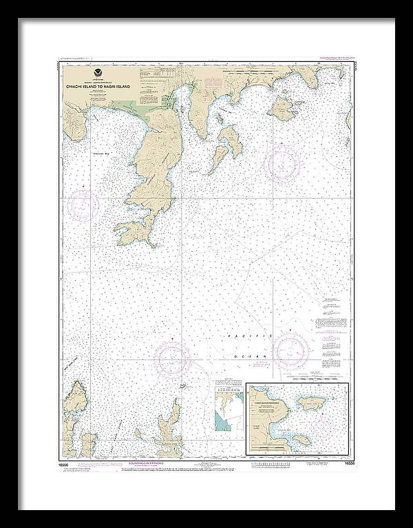 Nautical Chart-16556 Chiachi Island-nagai Island, Chiachi Islands Anchorage - Framed Print