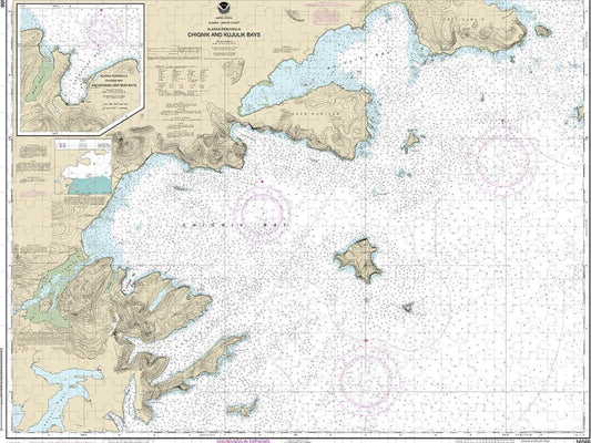 Nautical Chart 16566 Chignik Kujulik Bays, Alaska Pen, Anchorage Mud Bays, Chignik Bay Puzzle