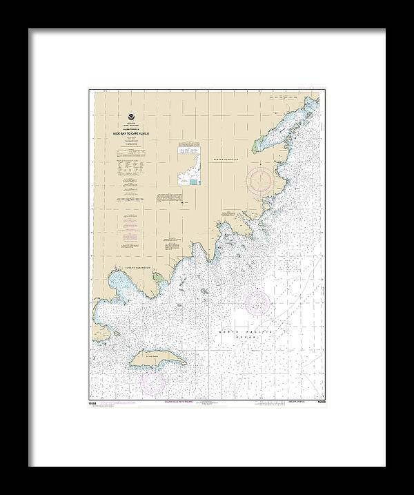 A beuatiful Framed Print of the Nautical Chart-16568 Wide Bay-Cape Kumlik, Alaska Pen by SeaKoast