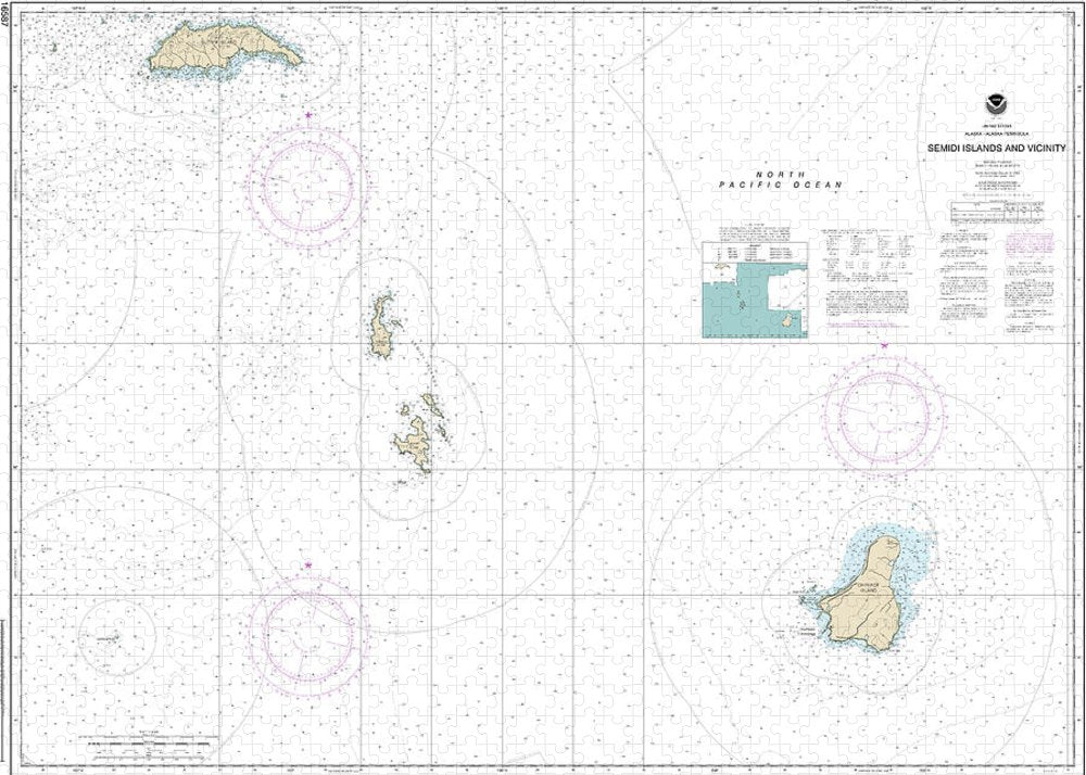 Nautical Chart-16587 Semidi Islands-vicinity - Puzzle