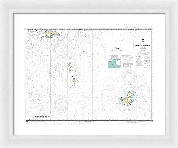 Nautical Chart-16587 Semidi Islands-vicinity - Framed Print