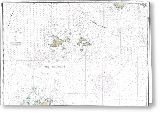 Nautical Chart-16606 Barren Islands - Greeting Card