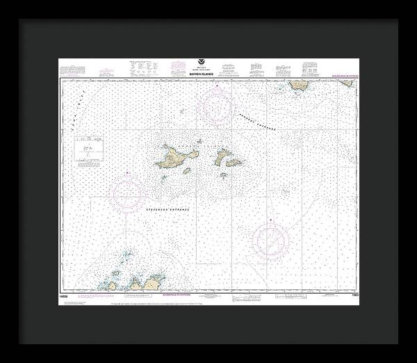 Nautical Chart-16606 Barren Islands - Framed Print