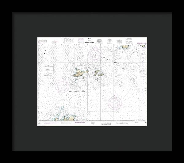 Nautical Chart-16606 Barren Islands - Framed Print